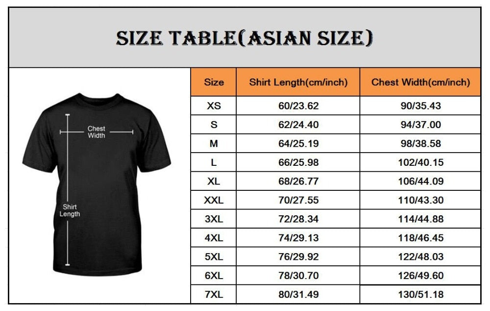 Size chart Kids T-Shirts, CM - INCH