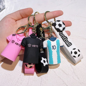 Messi Keychain Fashion Bag Pendent Cute Doll Keyring Car Ornaments Key Accessories Jewelry Gift for Friends