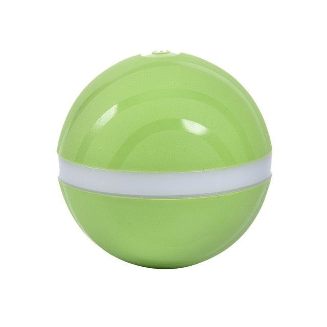Automatic Pet Jumping Ball USB Electric LED Rolling Flash Ball Funny Toy Dog Cat