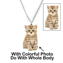 Load image into Gallery viewer, Personalized Engraved Pet Necklace Photo