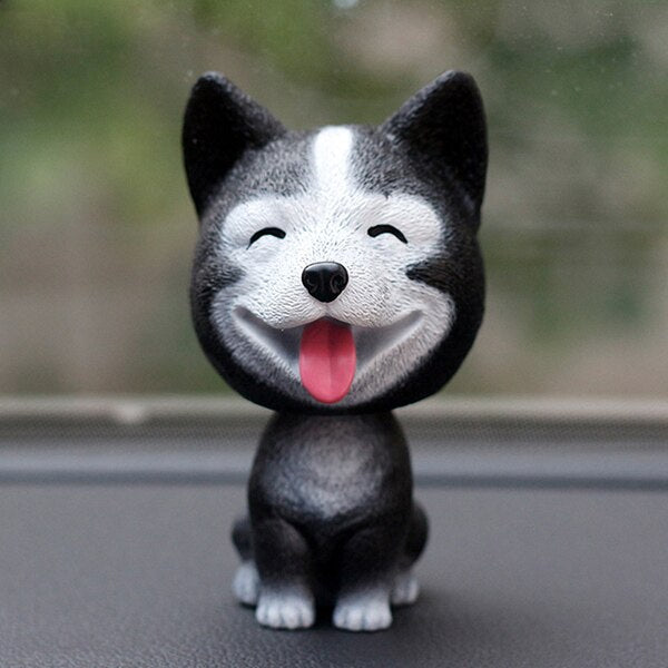 Funny Husky Shaking Head - Interior Decor Car Dashboard Toys