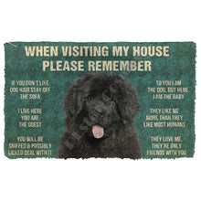 Load image into Gallery viewer, Please Remember Dog House Rules - 3D Doormat