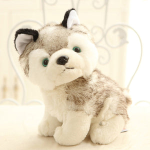 1pcs Lovely Simulation Husky Dog Toy Stuffed Animals Plush Toys Cushions Gifts