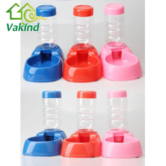 Pet Puppy Cat Automatic Water Bottles Dispenser Dog Food Dish Bowl for Dogs Water Fountain Portable Pet Feeder
