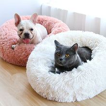 Load image into Gallery viewer, Luxury Soft Plush Dog Bed Round Shape Sleeping Bag