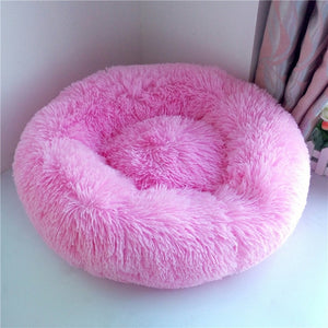 Luxury Soft Plush Dog Bed Round Shape Sleeping Bag